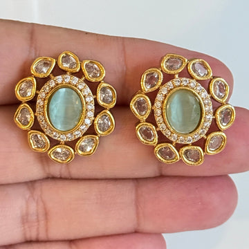 Celestial Glow Kundan Studs - Vinni’s Jewelry
