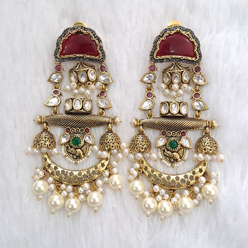 Chandrika Royal Dangler Earrings - Vinni’s Jewelry