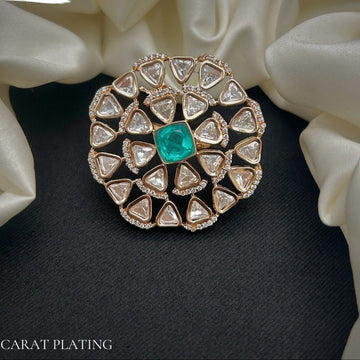 Emerald Bloom Royale Finger Ring - Vinni’s Jewelry