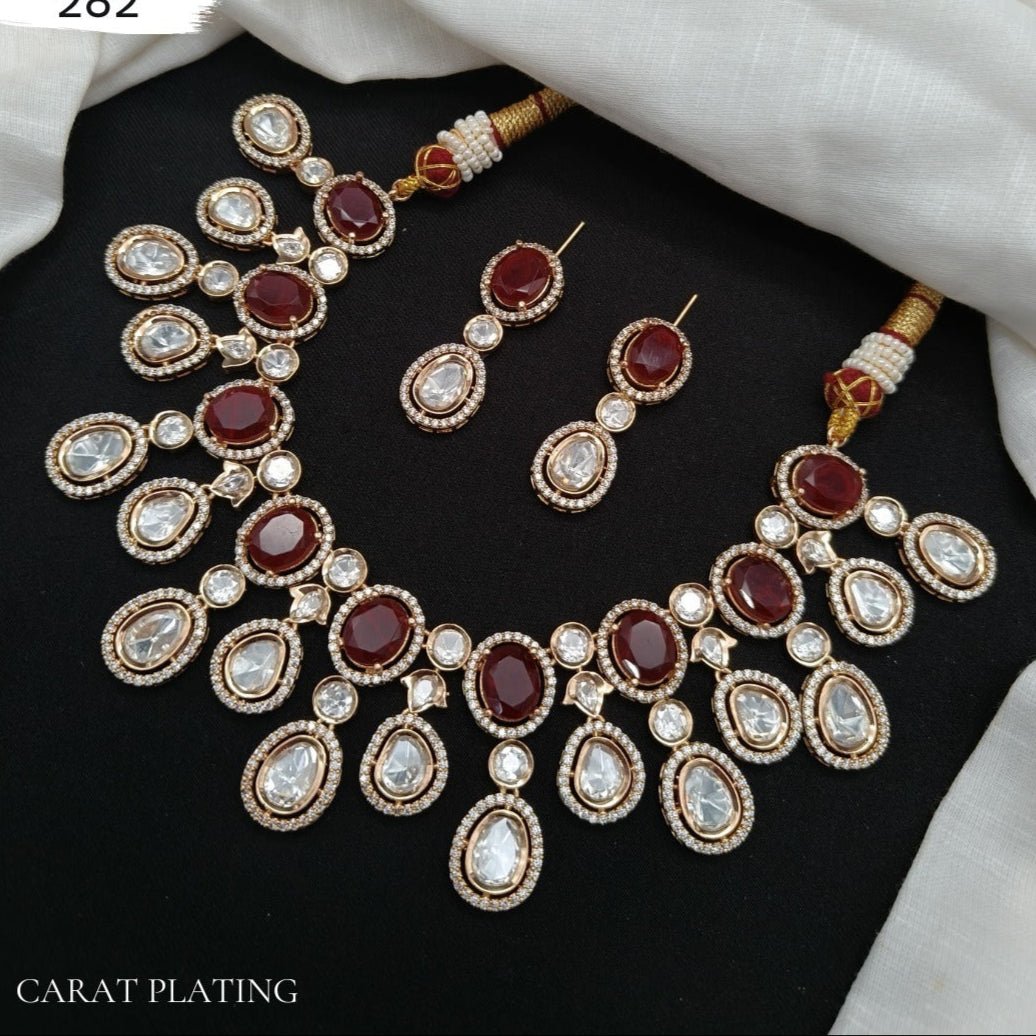 Empress Emerald Kundan Set - Vinni’s Jewelry