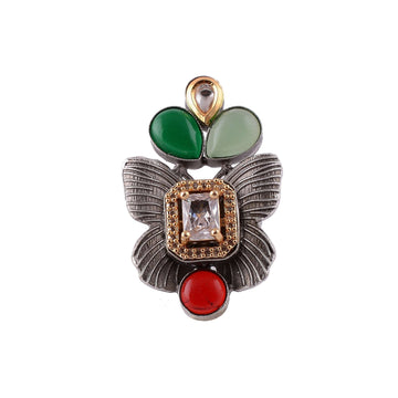 Epitome of Elegance in Engagement Rings : Jewel Bloom Ring | Red - Vinni’s Jewelry