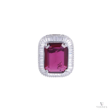 Fuchsia Radiance Studs - Vinni’s Jewelry