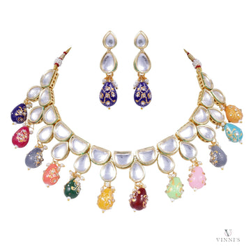 Kundan Polki Jewelry Mosaic Melody - Vinni’s Jewelry