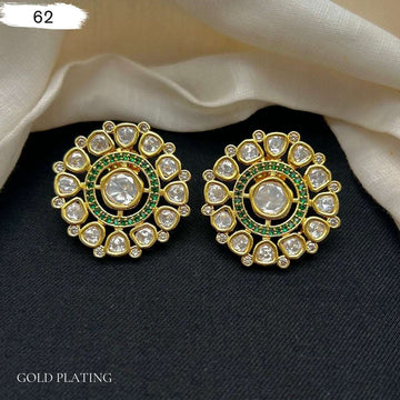 Kundan Sunflower Studs - Vinni’s Jewelry