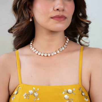 Kundan Teardrop Necklace Set - Vinni’s Jewelry