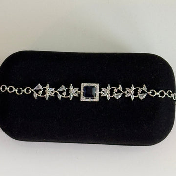 Midnight Blossom Sapphire Bracelet - Vinni’s Jewelry