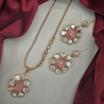 Mint Bloom Kundan Necklace Set - Vinni’s Jewelry
