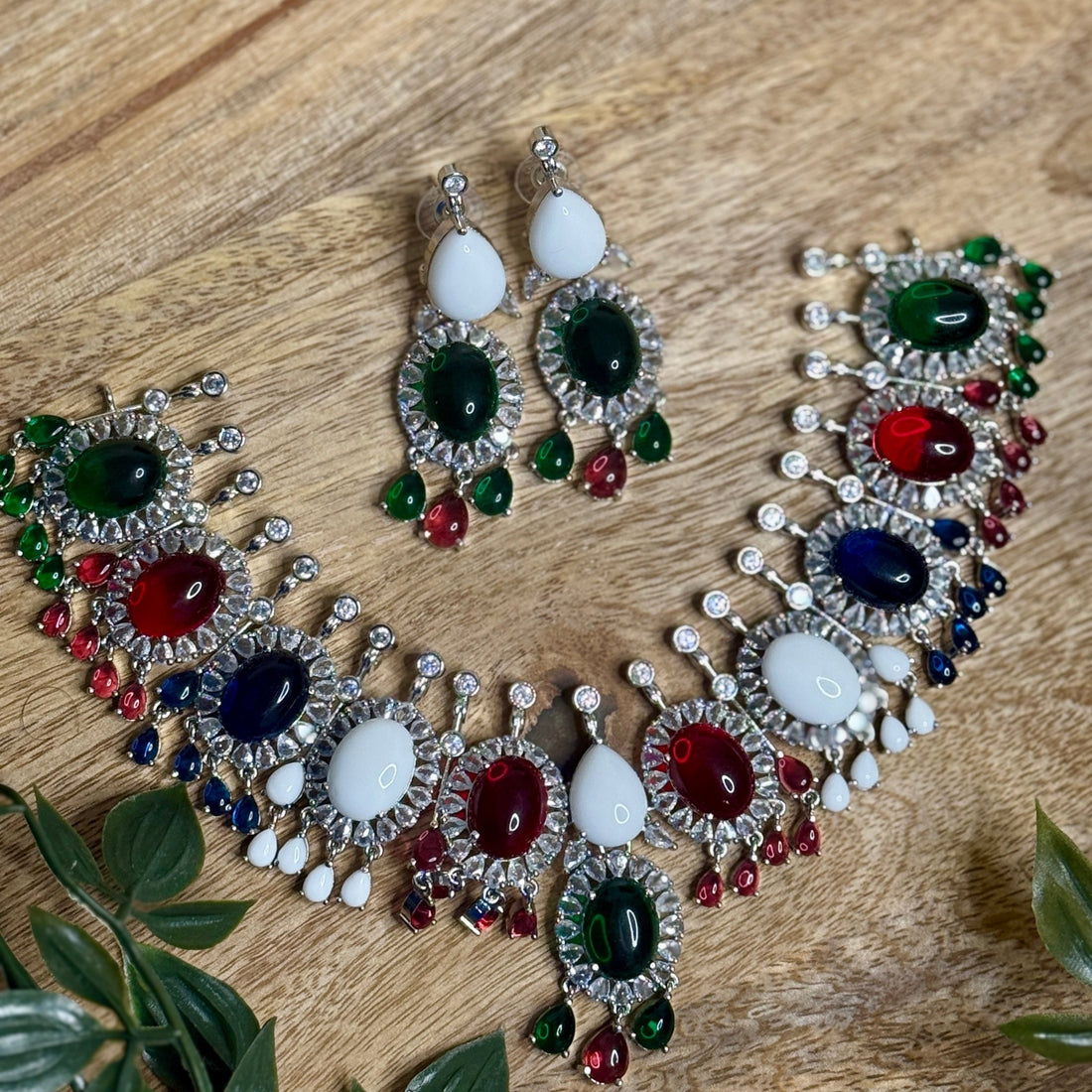 Multicolor Enchantress Statement Necklace Set - Vinni’s Jewelry