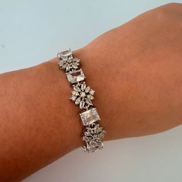 Radiant Baguette Snowflake Bracelet - Vinni’s Jewelry