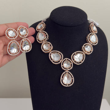 Radiant Reflections Kundan Necklace Set | Timeless Bridal Jewelry ✨💎 - Vinni’s Jewelry