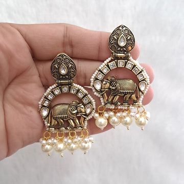 Rajputana Haathi Baali Earrings - Vinni’s Jewelry
