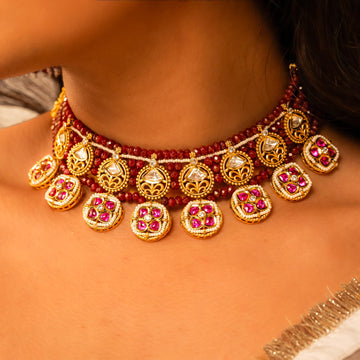 Rani Gulabi Kundan Set - Vinni’s Jewelry