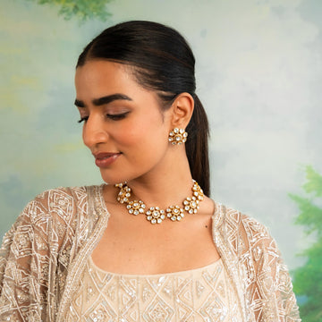 Regal Glow Floral Necklace Set - Vinni’s Jewelry