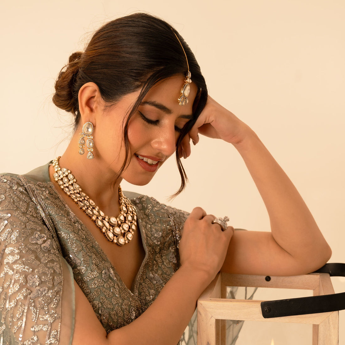 Regal Opulence | Kundan Polki Bridal Necklace Set 👑✨ - Vinni’s Jewelry