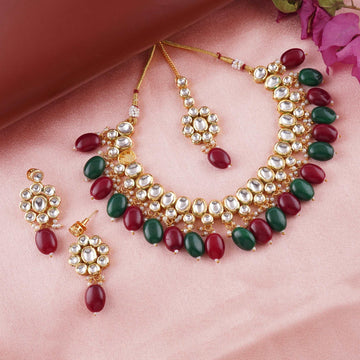 Regal Ruby and Emerald: Antique Kundan Jewelry - Vinni’s Jewelry