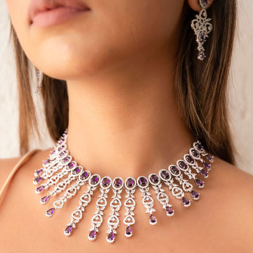 Royal Amethyst Cascade Set - Vinni’s Jewelry