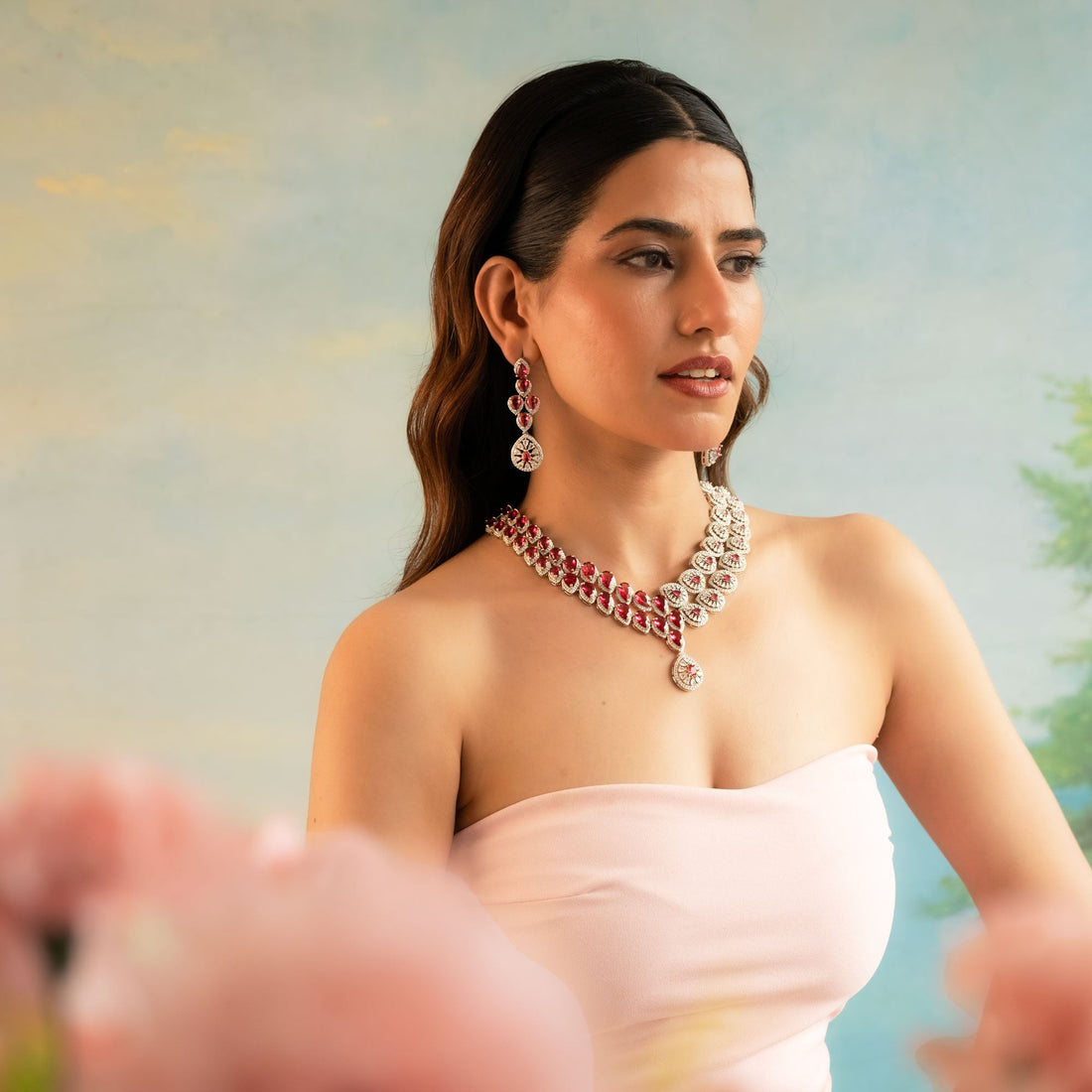 Royal Scarlet Necklace Set - Vinni’s Jewelry