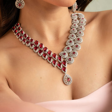 Royal Scarlet Necklace Set - Vinni’s Jewelry