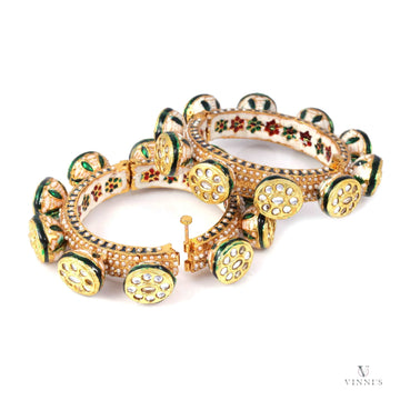 Shop Kundan Polki Kada: Rajwada Rang Kada - Vinni’s Jewelry