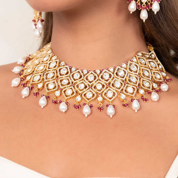 Sitara Pearl Necklace Set - Vinni’s Jewelry