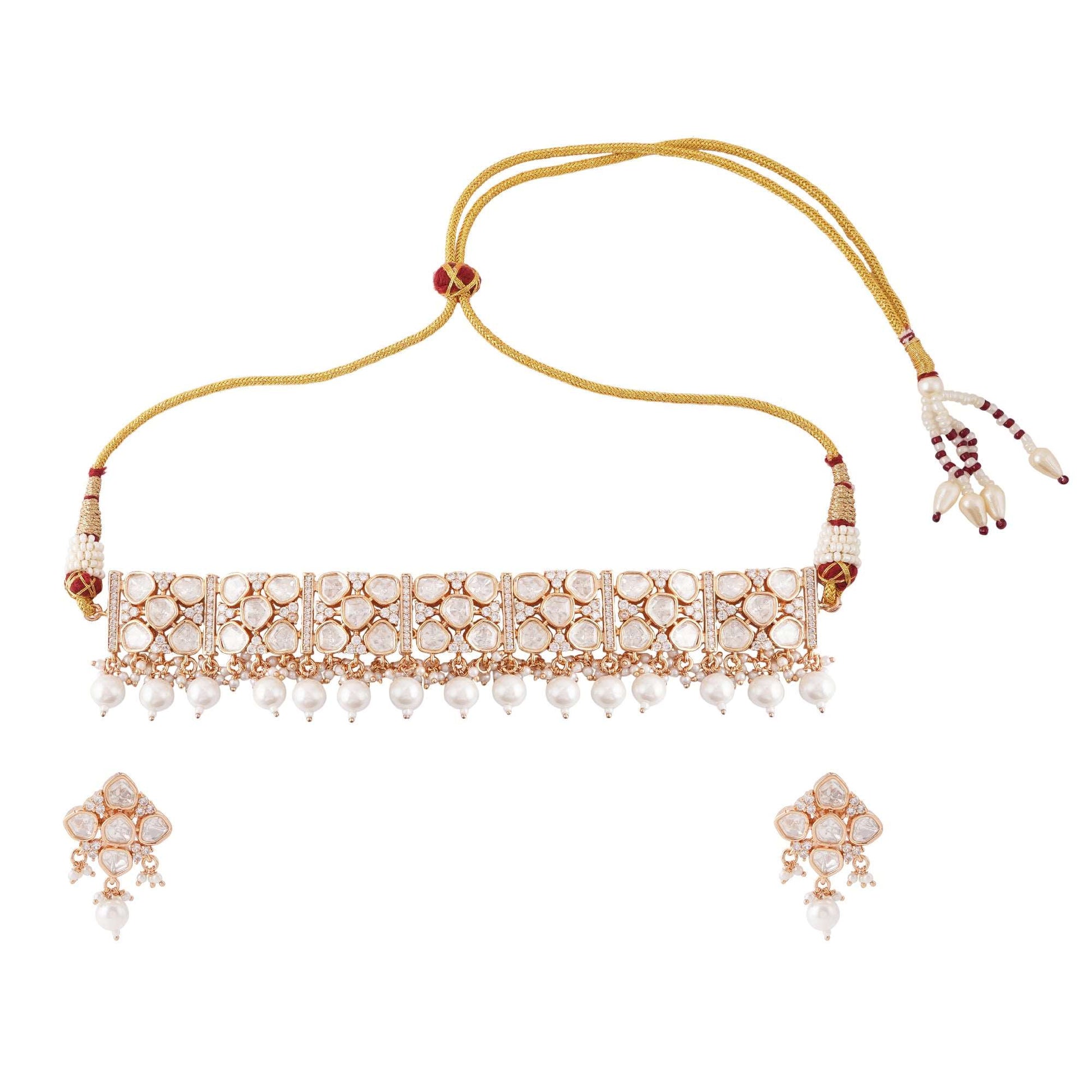 Kundan Gal Patti Choker Set