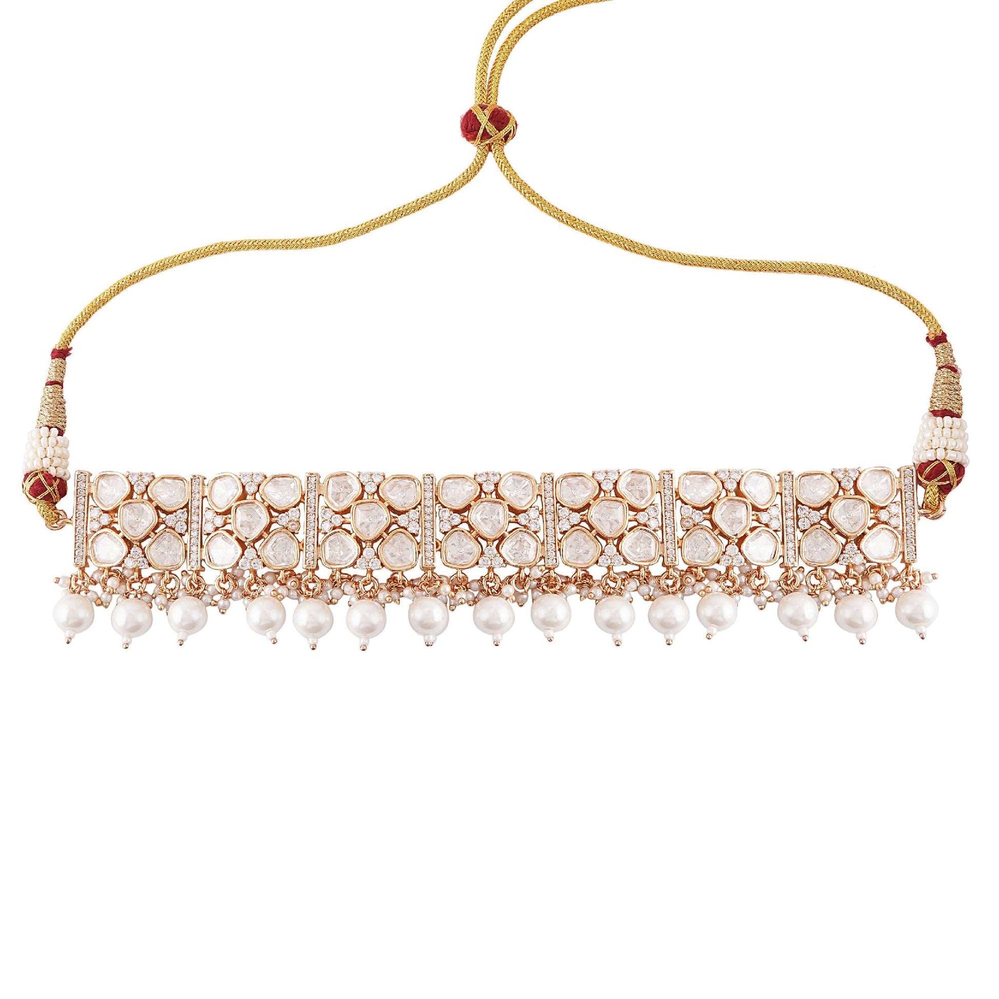 Kundan Gal Patti Choker Set