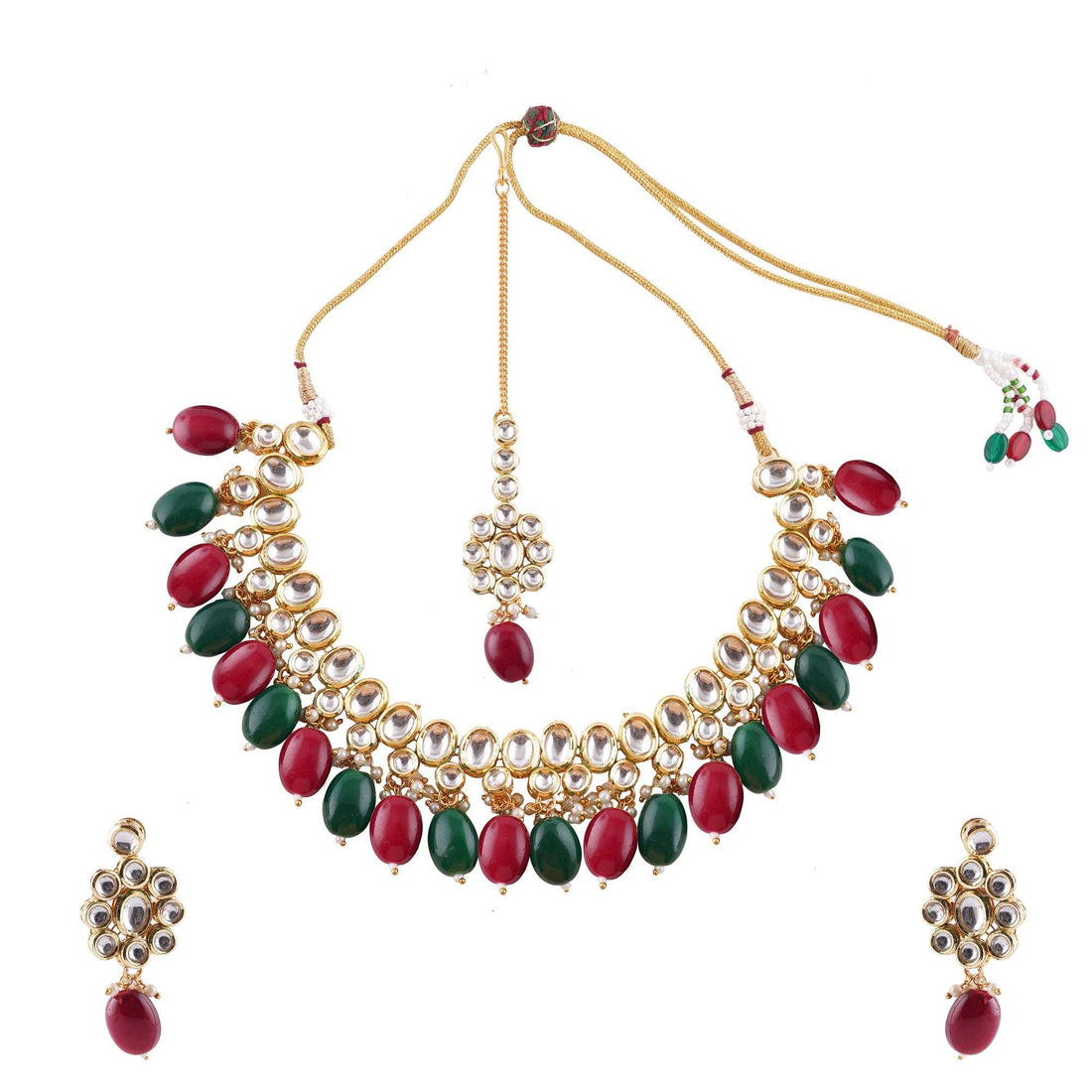 Regal Ruby and Emerald: Antique Kundan Jewelry