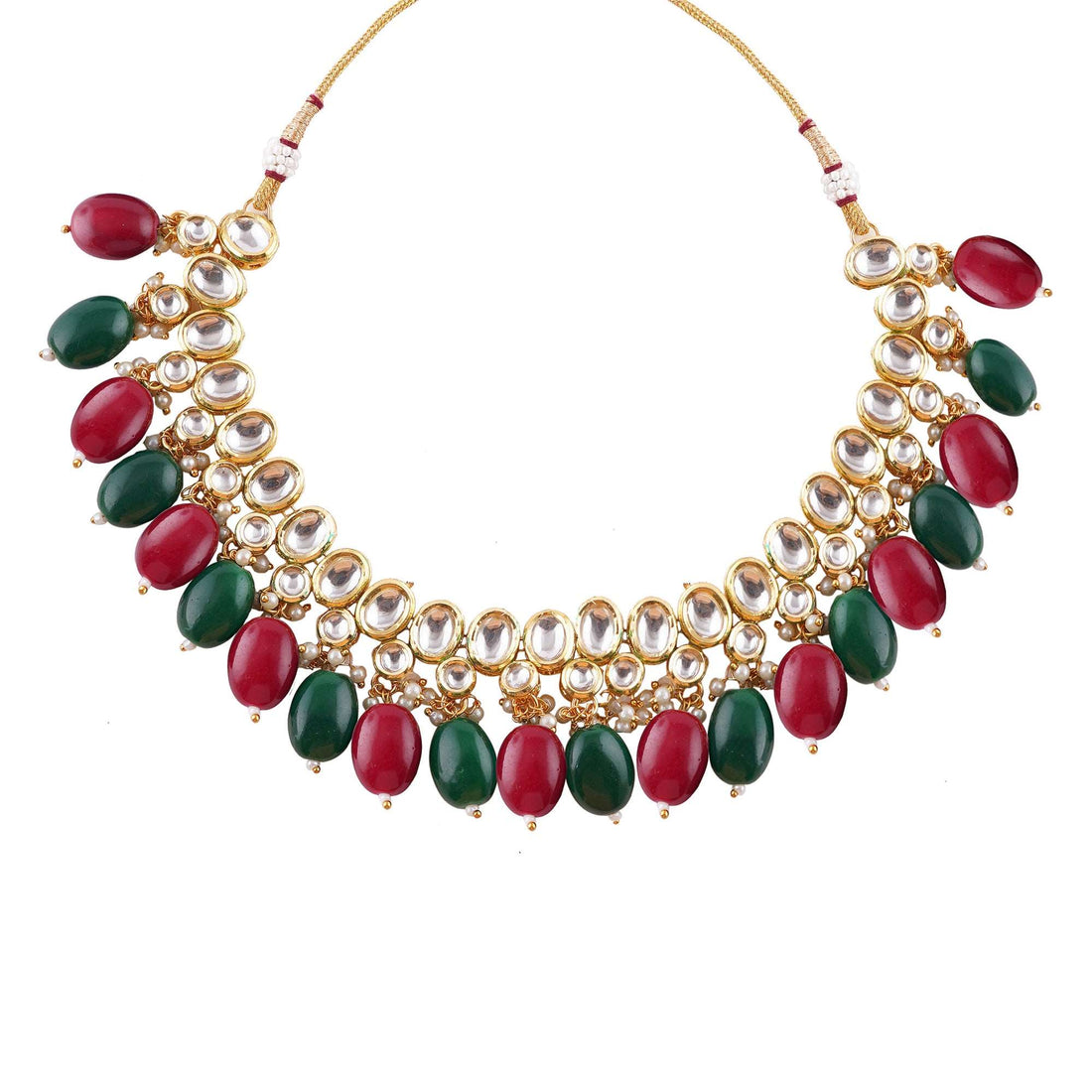 Regal Ruby and Emerald: Antique Kundan Jewelry