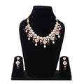 Kundan Ruby Pearl Necklace Set