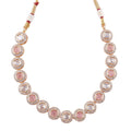 American Diamond Necklace: Rose Gold Elegance