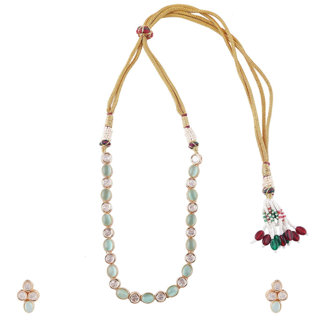 Classic Bridal Kundan Set: Serene Mint