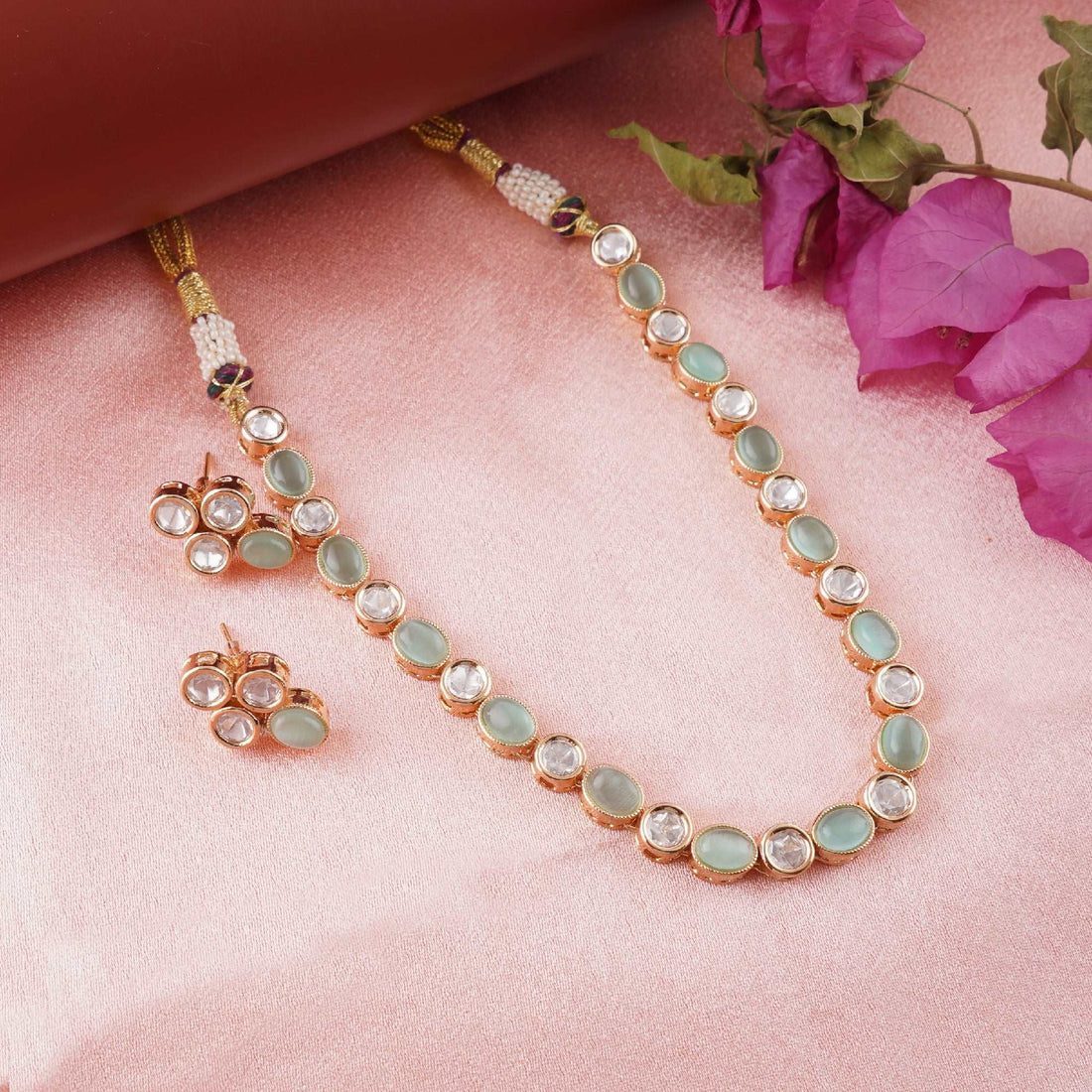 Classic Bridal Kundan Set: Serene Mint