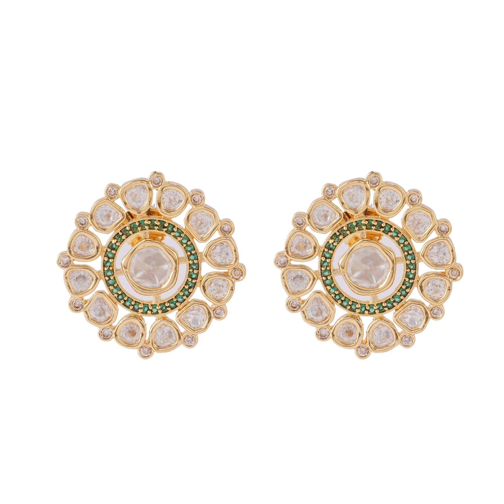 Kundan Sunflower Studs