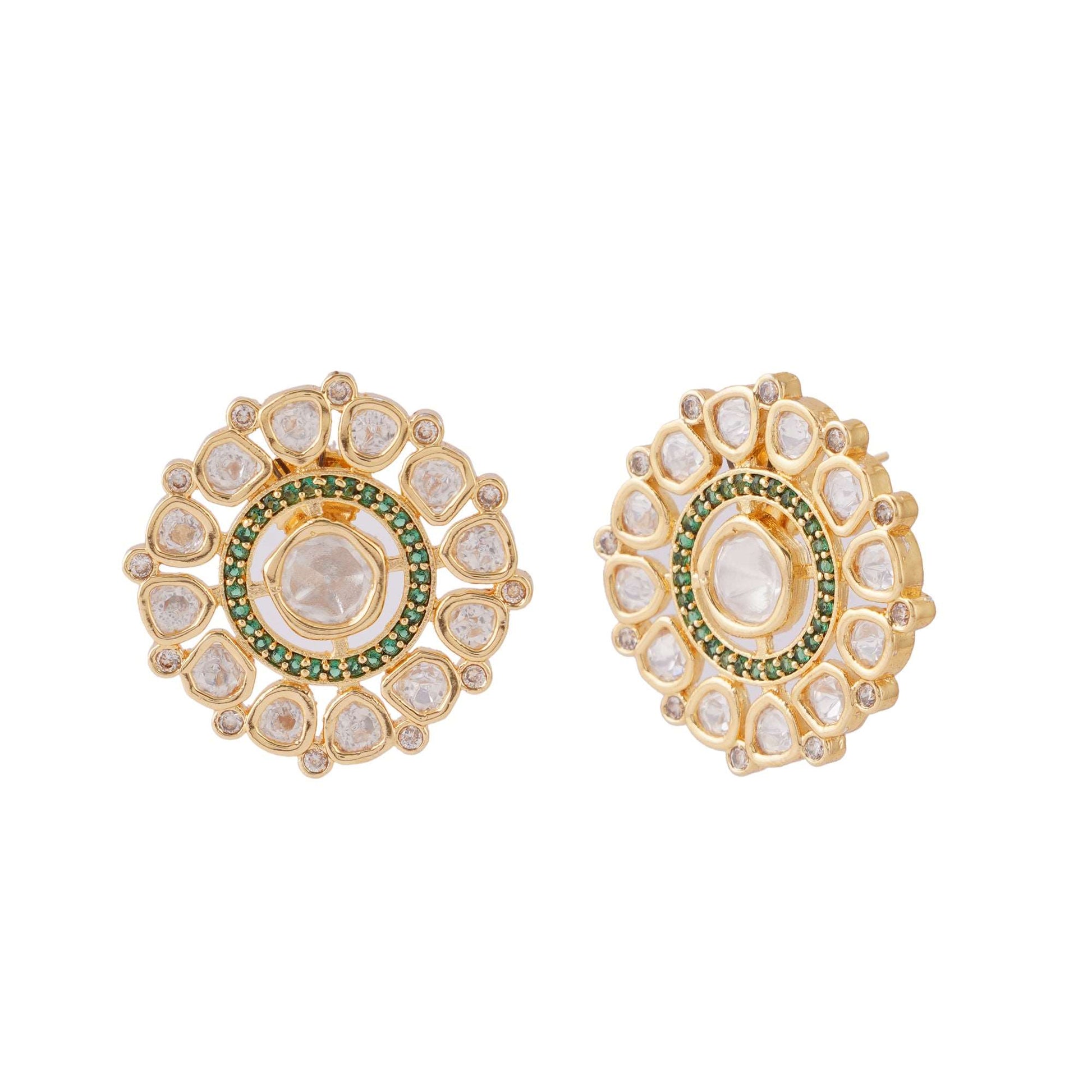 Kundan Sunflower Studs