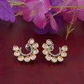 Kundan Crescent Studs