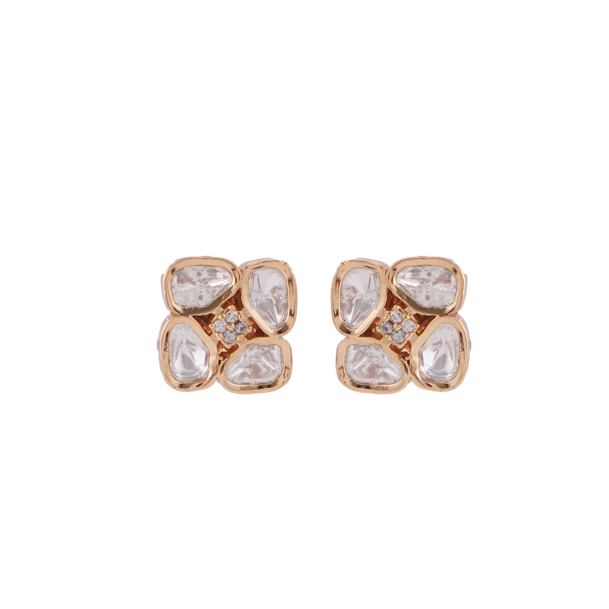 Kundan Petal Studs