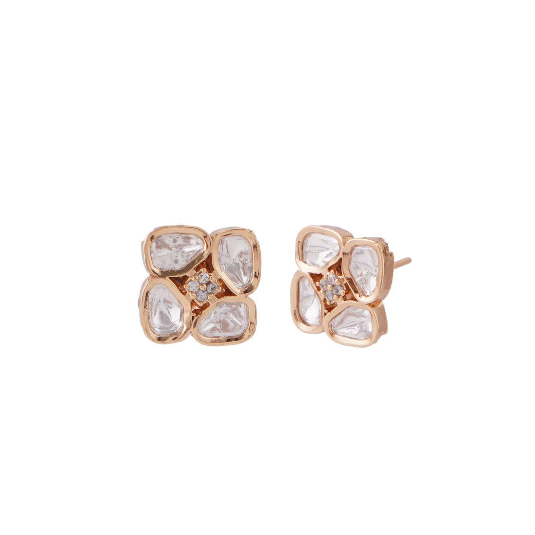 Kundan Petal Studs