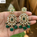 Emerald Kundan Chandbali