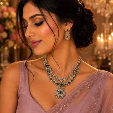 Emerald Celestia Luxe Necklace Set