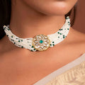 Emerald Pearl Kundan Choker