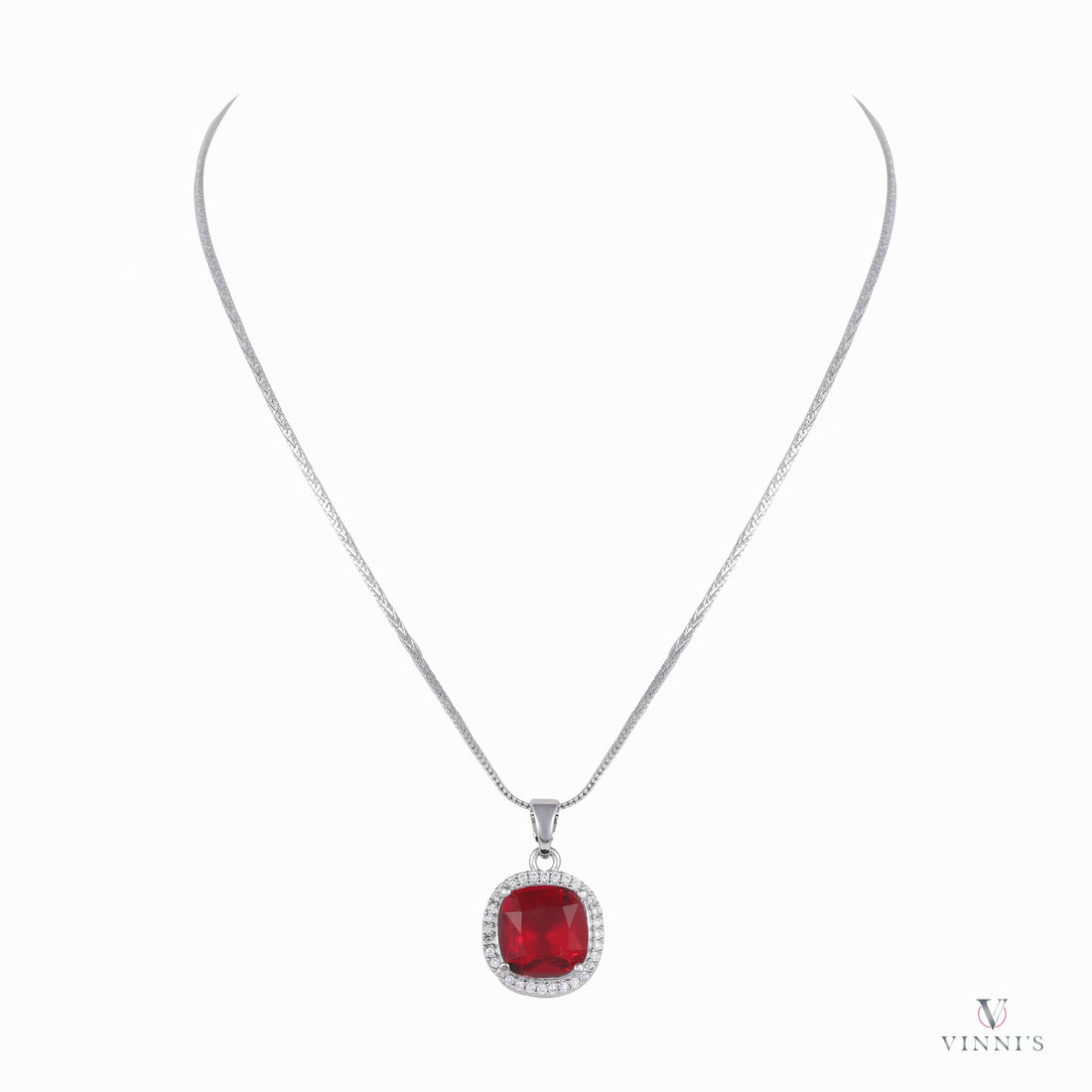 Elegant Ad Necklace Set Online | Crimson Sparkle