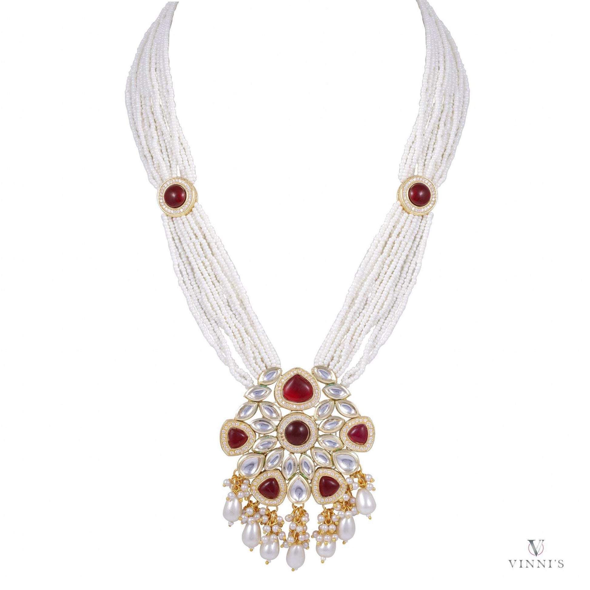 Pearl Poise: Luxury Kundan Polki Jewelry