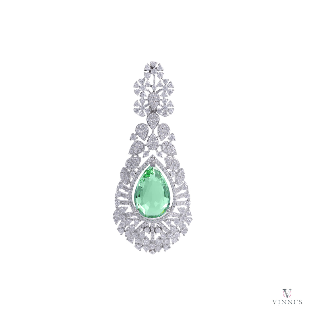 Emerald Dew Drops | Bridal Ad Jewelry Earrings