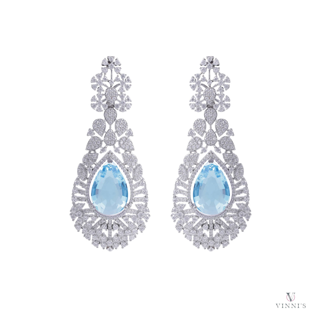 Designer Ad Jewelry Earrings | Aqua Elegance Drops