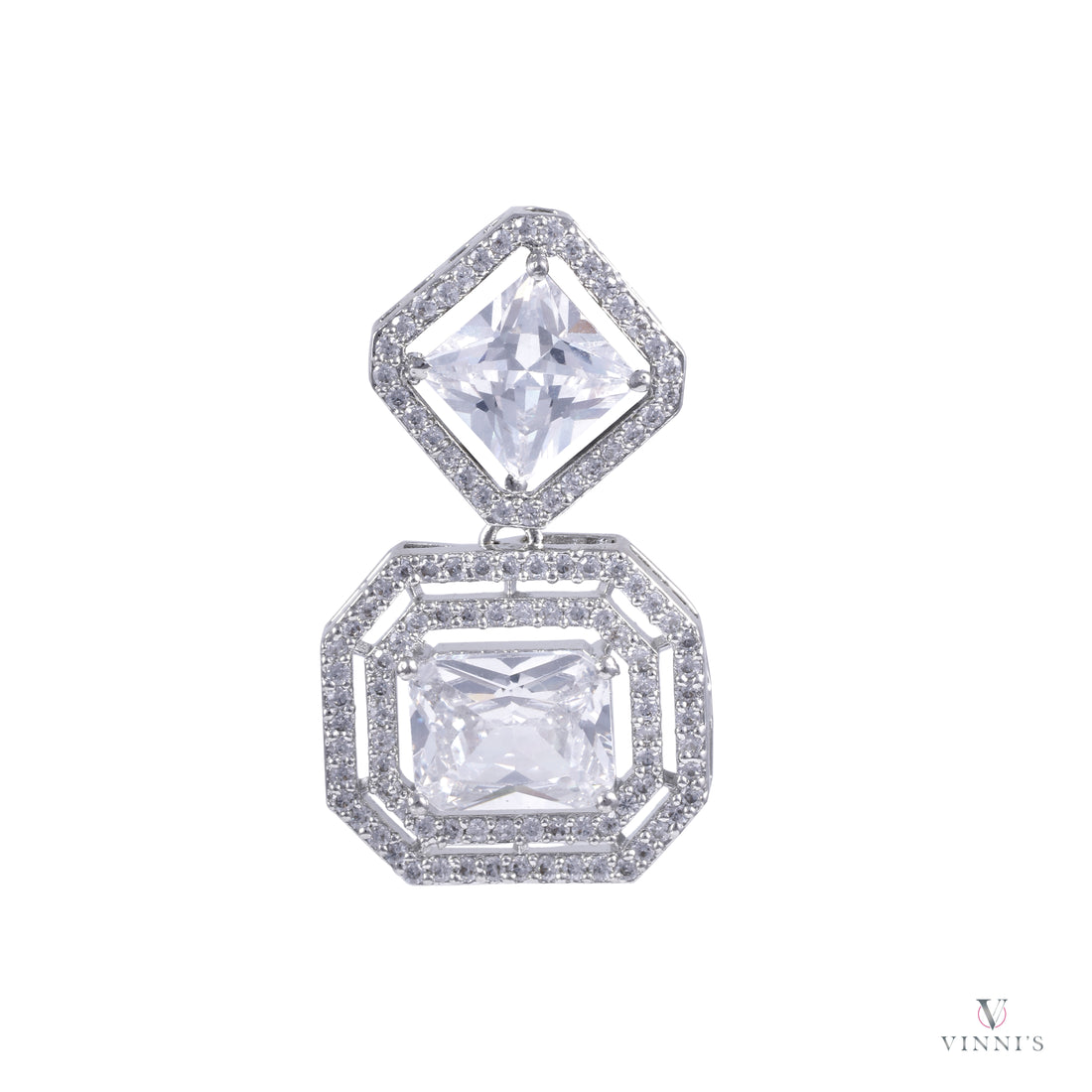 Buy Beautiful Moissanite Designer Ad Jewelry | Crystal Lattice Earrings