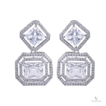 Buy Beautiful Moissanite Designer Ad Jewelry | Crystal Lattice Earrings