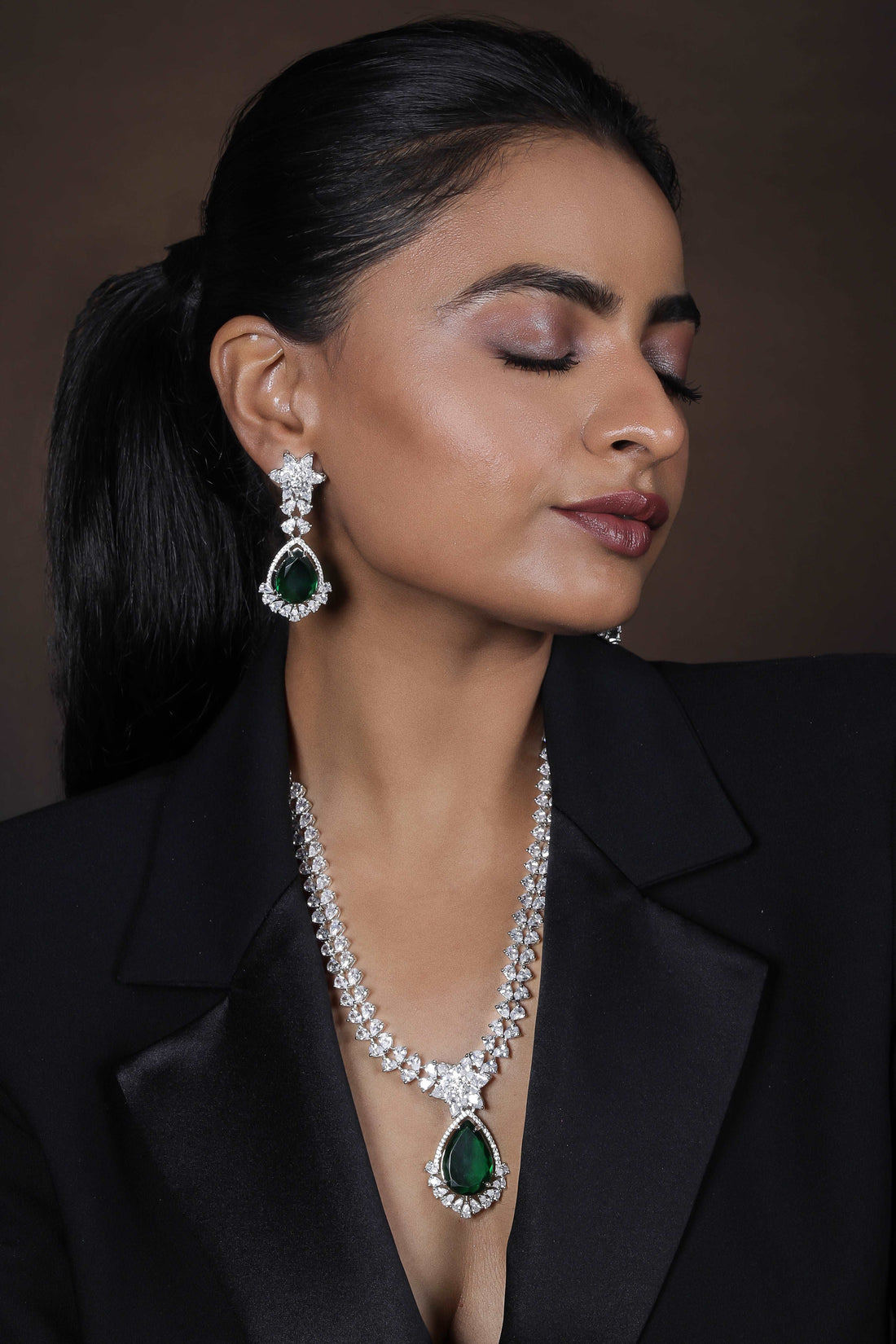 Emerald Elegance Parure | Ad Jewelry Set with Price | Vinni’s Jewelry®