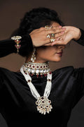 Pearl Poise: Luxury Kundan Polki Jewelry