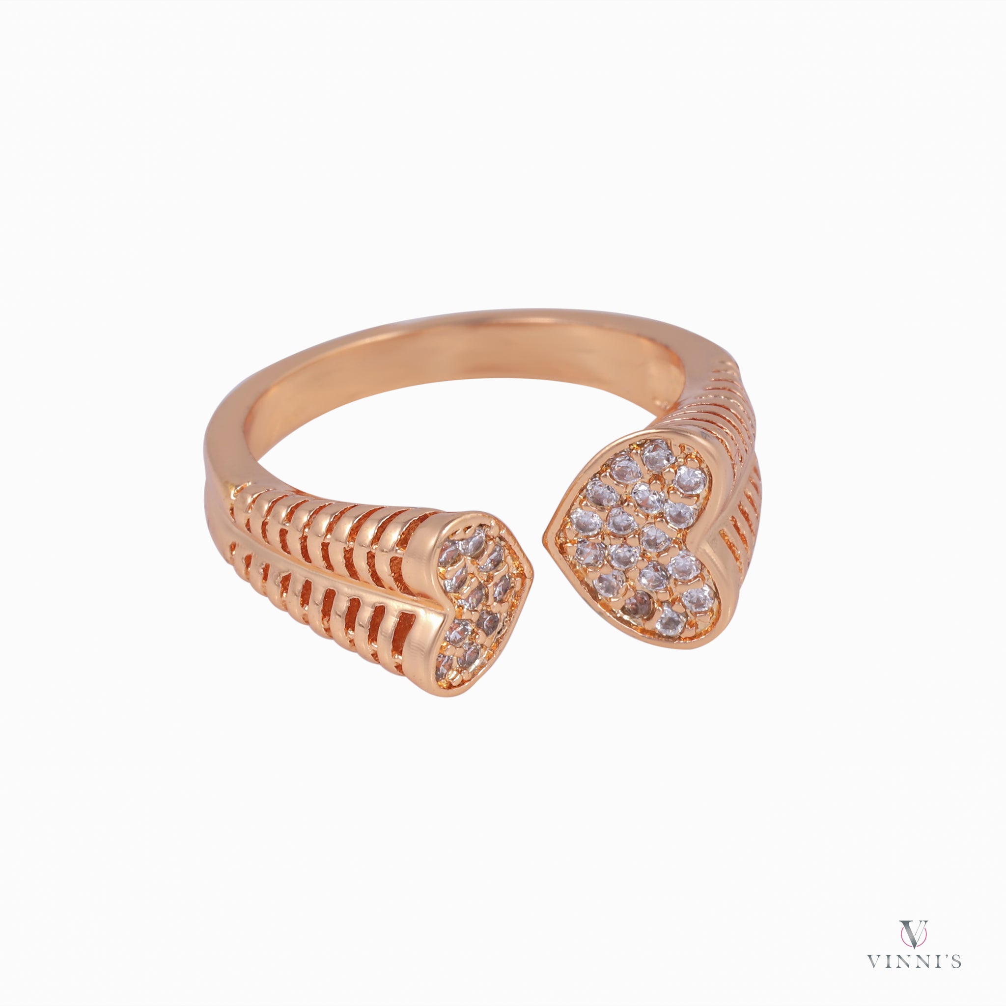 Adjustable Ad Rings | Rosé Sparkle