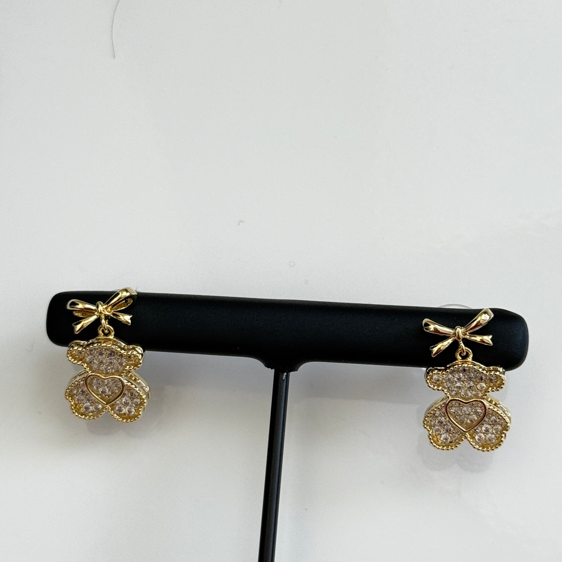 Teddy Sparkle Love Earrings